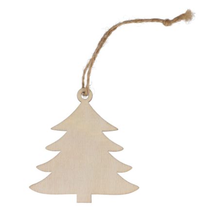 houten kerstornament kerstboom