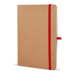 notitieboek met zachte kaft kraftpapier a5 - rood