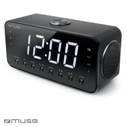 muse wekkerradio fm groot scherm