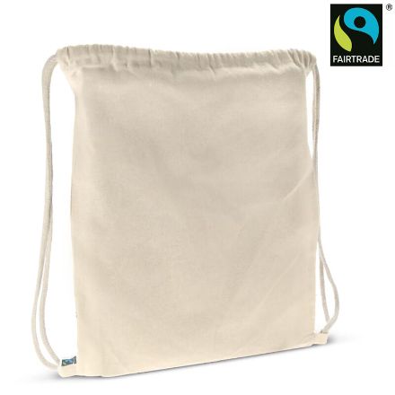 fairtrade rugzakje ecru 140g/m2 35 x 45 cm