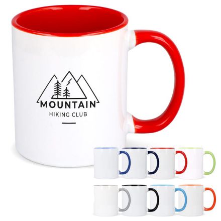 mok oslo gekleurde binnenkant en handvat 300 ml