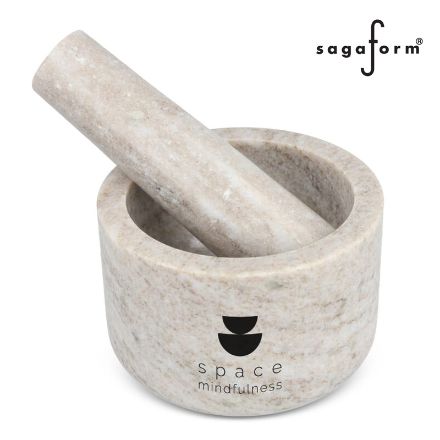 sagaform sten vijzel van travertijnmarmer