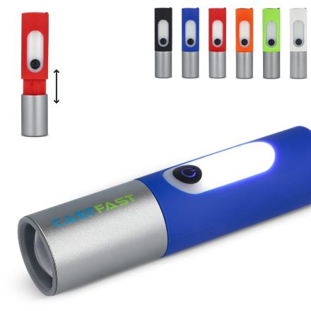 oplaadbare 10 w led-zaklamp met zoomfunctie 300 lm