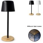 solis dimbare tafellamp met bamboe basis