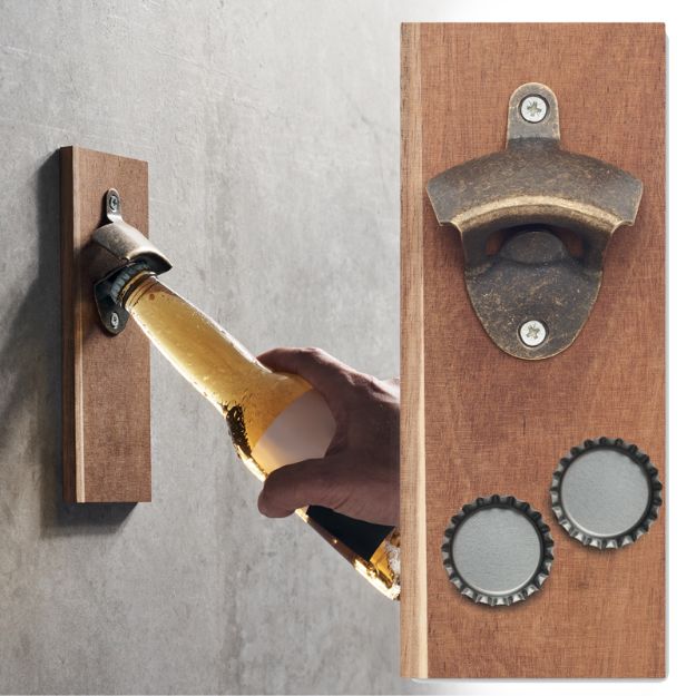 flesopener voor aan de muur