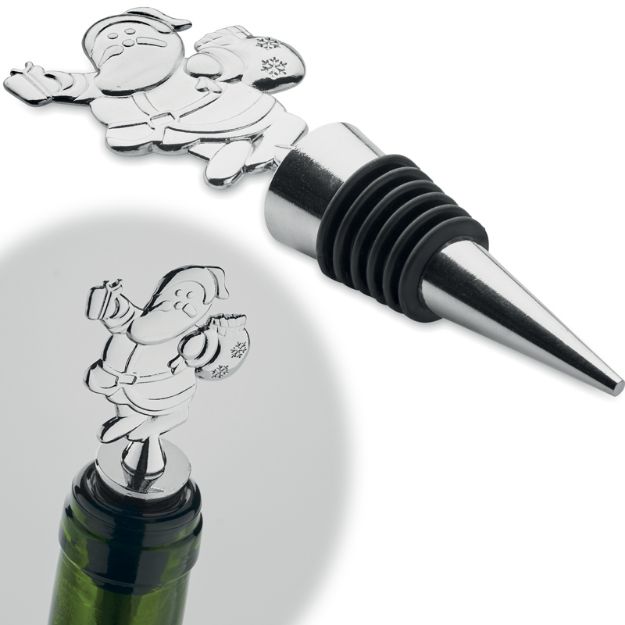 flessenstop kerstpatroon zinklegering