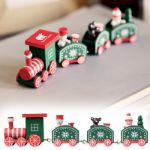 houten decoratie kersttrein