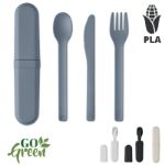 bestekset en koker in pla