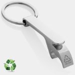 flesopener sleutelhanger van gerecycleerde zink