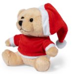 teddybeer met t-shirt en kerstmuts kuisy
