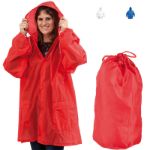 regenjas met capuchon, met drukknoopsluiting.