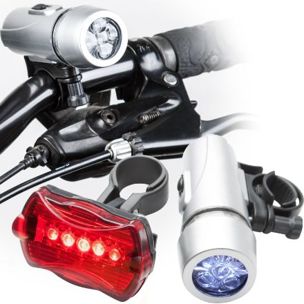 fietslicht met stuur- en zadelbevestiging.