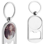 metalen flessenopener met sleutelhanger. custom