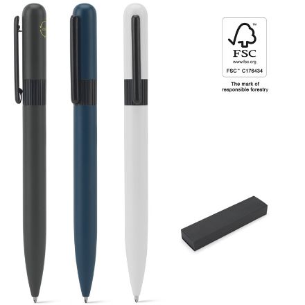 elsie round. metalen balpen - 60% gerecycleerd