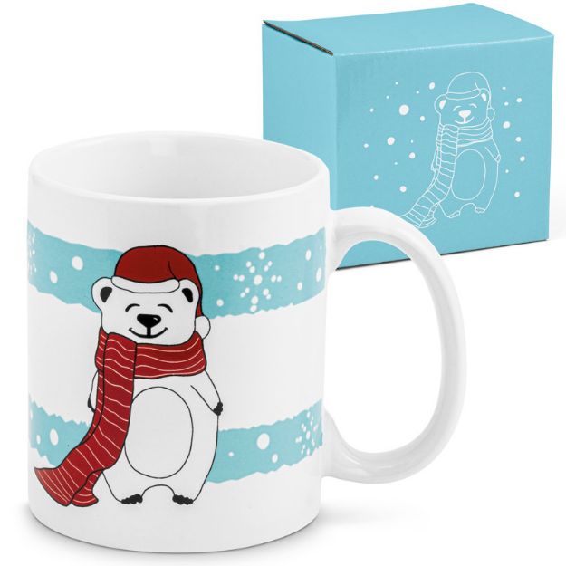 wescott. keramische mok met kerstversiering