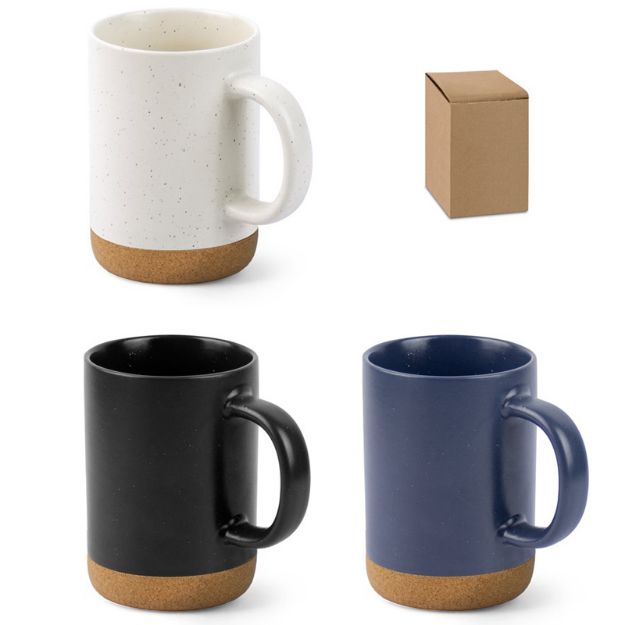 keramische mok matte afwerking kurken bodem