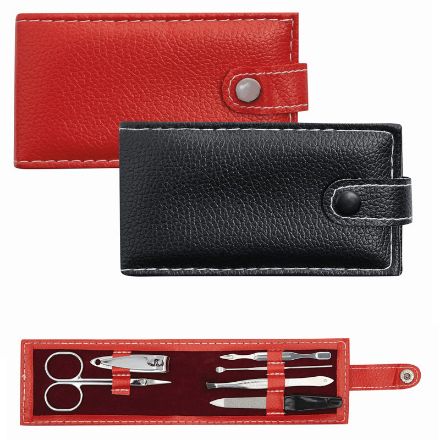 6 delig manicureset lin in pvc etui