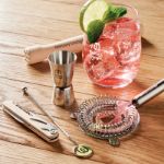 5-delige cocktailset in katoenen etui