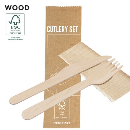 houten bestek set kumix