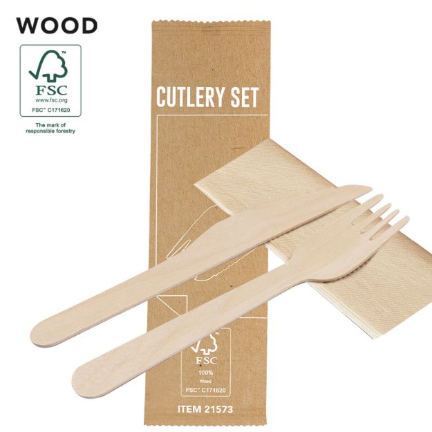 houten bestek set kumix