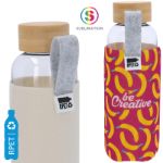 rpet drinkfles met vilten bedrukt etui 500 ml