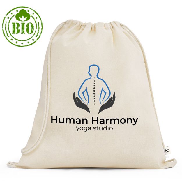 belize. 100% biologisch katoenen rugzak 140 g/m2