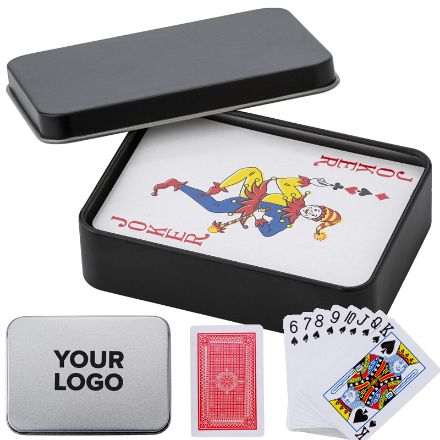 metalen blik met speelkaarten nathan