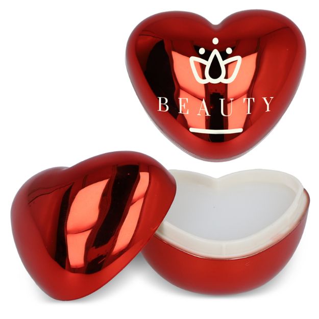 metallic lippenbalsem in hartvorm