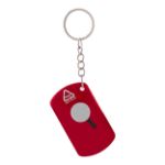 sleutelhanger met mesje parcelo - rood