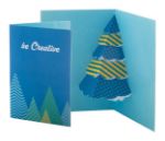 3d-kerstkaart met pop-up vorm incl envelop