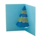 3d-kerstkaart met pop-up vorm incl envelop