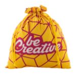 custom made geschenktas met gekleurd koord l