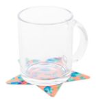 custom made rpet onderzetter kerst print 1 zijde