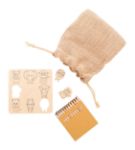 kleurvorm-matchingspel berkenmultiplex in jute zak