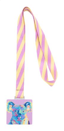 custom made medaille met rpet lanyard vierkant