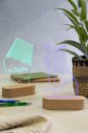 custom made led-licht trofee houten voet usb