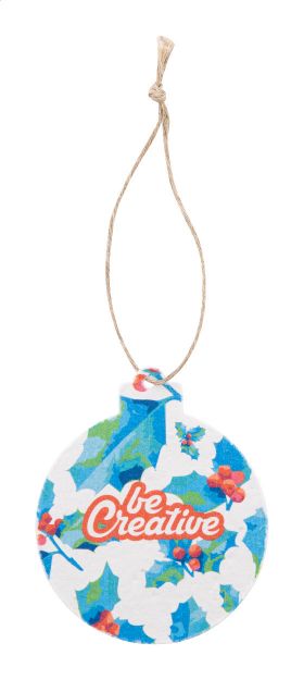 custom made kerstboom ornament van zaadpapier