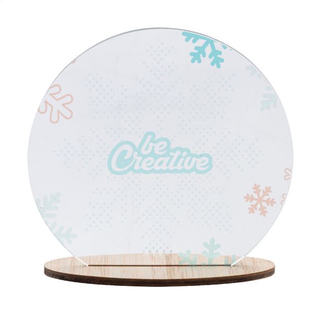 custom made kerstdecoratie met bamboe basis