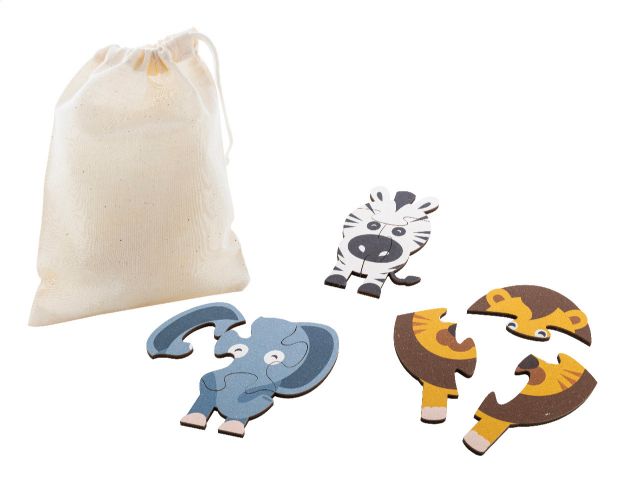 puzzelgame, dieren voor kinderen 3 thema figuren