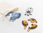 puzzelgame, dieren voor kinderen 3 thema figuren
