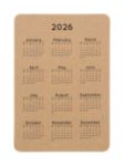 custom made kalender eco in zakformaat 300 g/m2