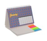 custom made bureaukalender met briefjes en markers