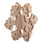 custom made kerstkaart met houten kraftpuzzel