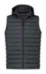 rpet bodywarmer maten xs-xxl met verstelbare kap