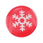 ronde heath patch met sneeuwvlok decoratie