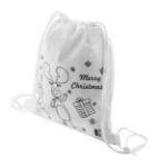 rpet zak met trekkoord met 5 kleurpotloden