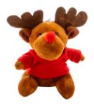 pluche kerst rendier sleutelhanger t-shirt opdruk