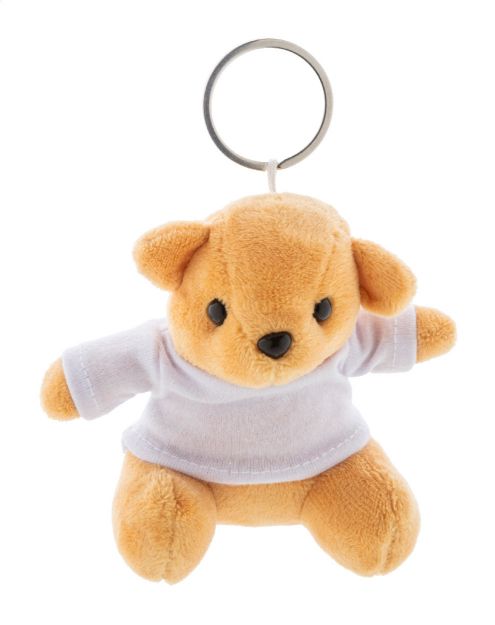 pluche teddybeer sleutelhanger t-shirt opdruk
