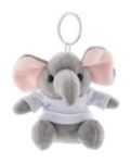 pluche olifant sleutelhanger met opdruk op t-shirt