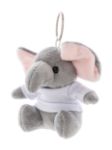 pluche olifant sleutelhanger met opdruk op t-shirt